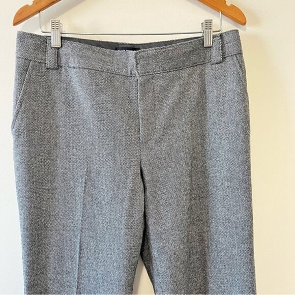 CLUB MONACO HERRINGBONE WOOL FLARE PANT SIZE 10 - Picture 4 of 11